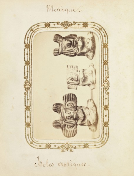 Album of Mexican and French cartes-de-visite, between 1861-1880