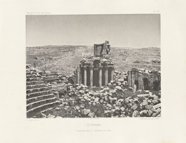 Djerash, Voyage d'exploration à la mer Morte, à Petra, et sur la rive gauche du Jourdain, Albert, Honoré Paul Joseph d', duc de