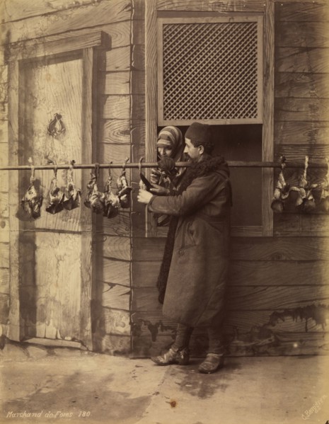 Marchand de foies, orientalist photography, Berggren, Guillaume, ca. 1870