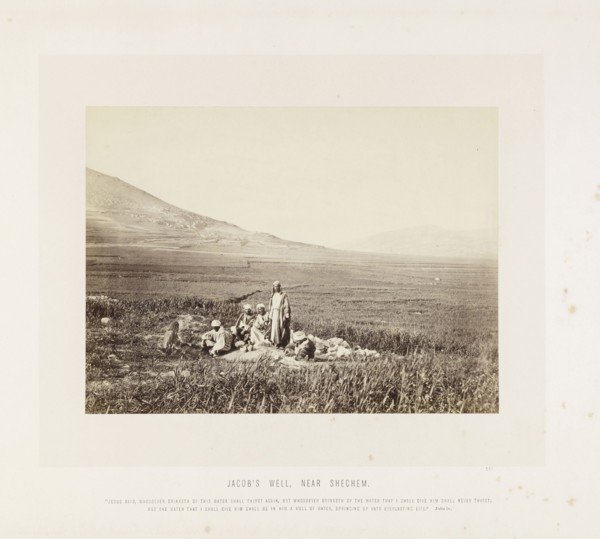 Near Shechem, Jacob's Well, orientalist photography, F. Frith, Good, Frank M., 1860s