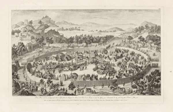 Tchao-Hoei reçoit dans son camp sous les Murs de Yerechiu, Conquêtes de l'empereur de la Chine, China, Helman, Isidore-Stanislas