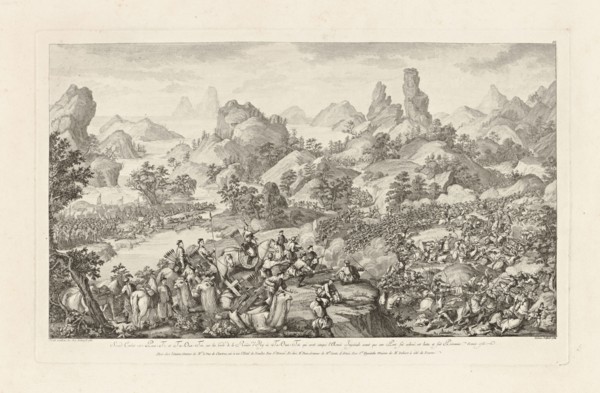 Second Combat entre PAN-TI et Ta-OUA-TSI, Conquêtes de l'empereur de la Chine, China, Helman, Isidore-Stanislas, 1743-1809