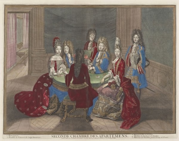 Seconde chambre des apartemens, Appartements de Versailles, Trouvain, Antoine, 1656-1708, engraving, etching, 1694-1698