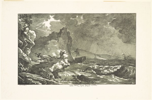 La tempête, Vernet, Carle, 1758-1836, ca. 1810-1836
