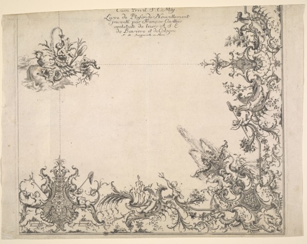 Ornament prints collection, Cuvillies, François d. Aeltere, 1695-1768, ca. 1740