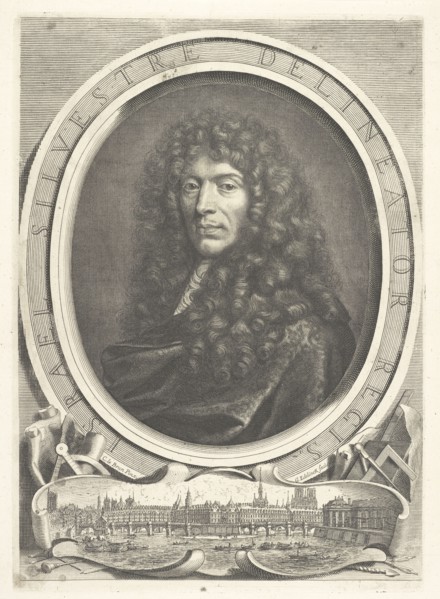 Israel Silvestre delineator regis, Edelinck, Gérard, 1640-1707, Le Brun, Charles, 1619-1690, Engraving, black-and-white, ca