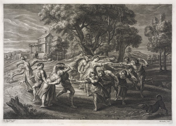 Dance of the Italian peasants, Bolswert, Schelte, ca. 1586-1659, Hendricx, Gillis, Rubens, Peter Paul, Sir, 1577-1640, Engraving