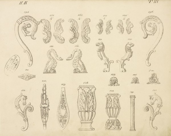 Animal and floral ornaments, Abbildungen von geprägten Ornamenten: Heft I-XII, Bruckmann, Peter, Engraving, between 1815