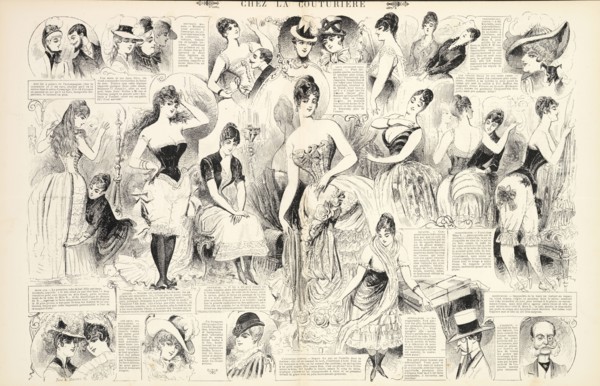 Chez la couturière, Baudouin, Armand, Marcelin, Emile, 1825-1887, Yves et Barret, Photomechanical process, 1885