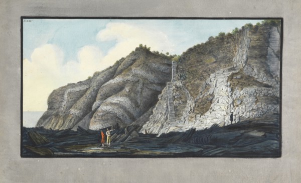 View of a part of the inside of the cone of the mountain of Somma, Campi Phlegræi., Fabris, Peter, 18th cent., Hamilton, William