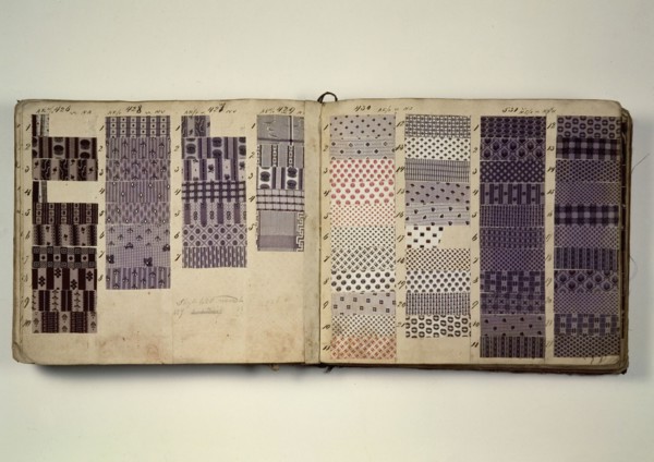 Steel book, set book of the Callico and Paarsen with steel cotton from the company Polak & Zonen, sample book book information