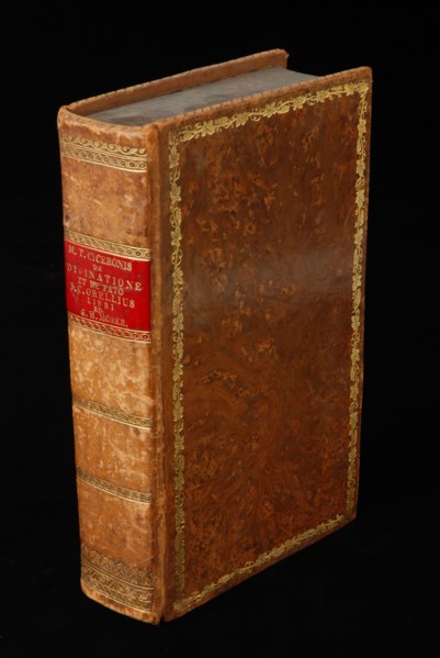 Broenneri, H.L. (printer), CICERONIS, MARCUS TULLIUS. The divinatione et De fato, old-print book information form paper