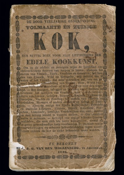 Wollenberg, J.G. van den, The full-bodied and economical cook, who has been through many years of experience, cookbook oud druk