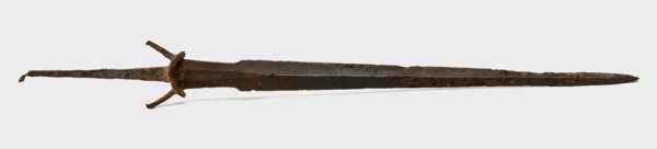 Blade and baffle plate of kidney dagger with double-edged blade, kidney dagger dagger knife stab weapon weapon fragment founding