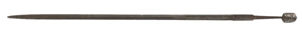 Rapier with latch and refined trench group on blade, kling rapier sword hilt weapon part soil find wrought iron metal total