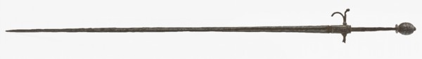Decorative drapes with one donkey's hoof, guard and handle, in the channel of the blade text, ornamental sword sword arm weapon