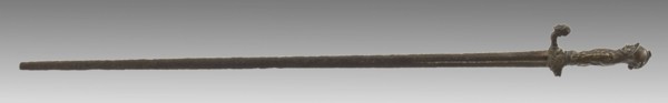 Dutch ornamental dances with cast bronze hilt, jewel sword sword weapon weapon soil find wrought iron bronze metal total, h 2.5
