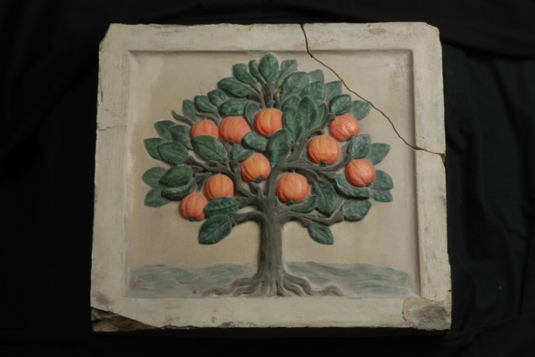 Polychrome facing brick from the Oranjeboom brewery, facing brick sculpture sculpture material building stone stone paint
