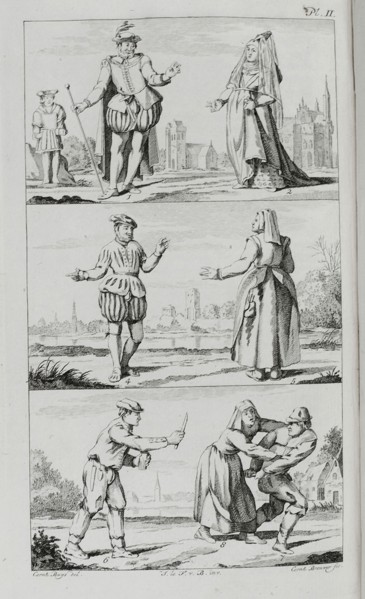 Intema, LE FRANCQ VAN BERKHEY, J. Natuurlyke history of Holland, old-print book information form paper cardboard leather