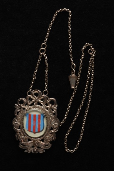 Silversmith: Johannes Jansen, Bodebus of West IJsselmonde, bodebus was distinctive sign carried by messengers who were employed