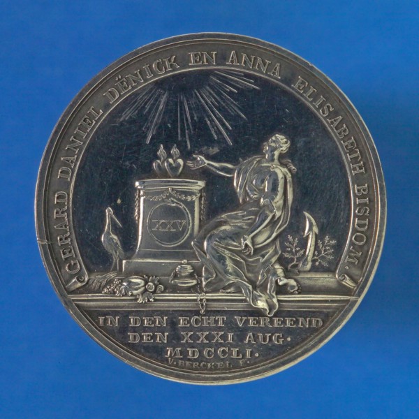 Theodoor Victor van Berckel (Den Bosch 1739 - Den Bosch 1808), Medal on the 25th wedding anniversary of Gerard Daniël Denick