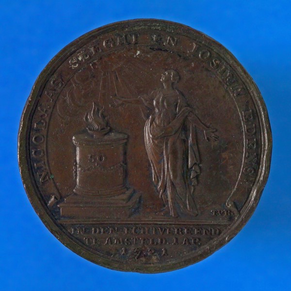 Theodoor Victor van Berckel (Den Bosch 1739 - Den Bosch 1808), Medal on the 50-year marriage of Nicolaas Sleght and Josina Edens