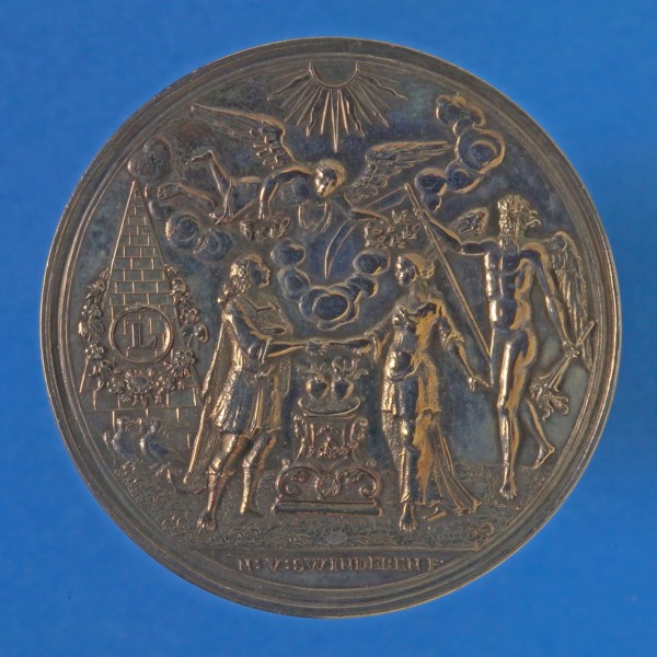 Nico van Swinderen, Wedding medal at the 50-year marriage of Hermanus van de Lande and Adriana de Veth, wedding penny medal