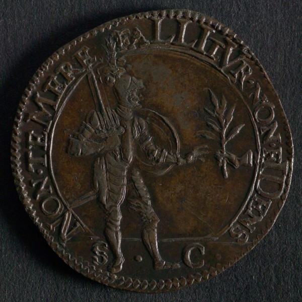 Medal on the mistrust of the Spaniards during the negotiations on the file, jeton utility medal medal exchange buyer, Mercury