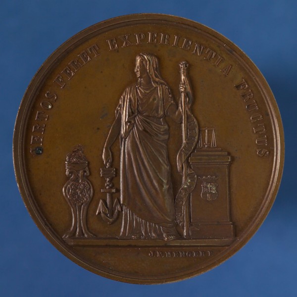 J.P. Menger, Medal at the Centenary of the Bataafsch Society for Experimental Philosophy in Rotterdam, medallion medals bronze