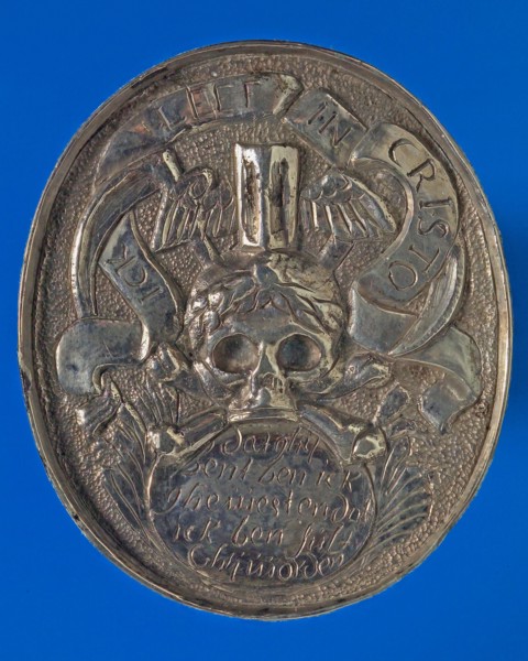 after:: P. van Abeele, Plaque medal on the death of Pieter Blankers at the age of 50, death certificate plaque medal penning