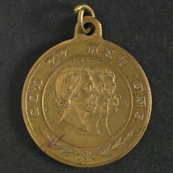 W. Pauwels & zn, Contribution fee at the Orange Festival in The Hague, bearer penny identification bearer brass brass gold