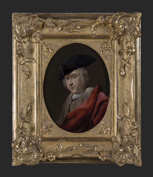 Jan Stolker, Portrait of Adriaan or Adriaen Stolker (1698-1760), portrait painting visual material wood oil, Oval portrait