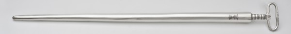 Silversmith: Jacobus Schalkwijk, Silver cheese drill with engraved I.F.R and Rotterdam 18 August 1825, cheese drill bit silver