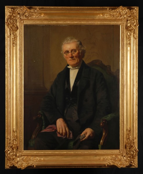 Jacob Spoel, Portrait of Johannes de Haaij, portrait painting footage linen oil painting wood canvas, Standing rectangular