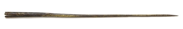 Copper meat stew with two notches at the top, meat stalk soil found copper metal, whipped sawn yellow copper meat stew Conical