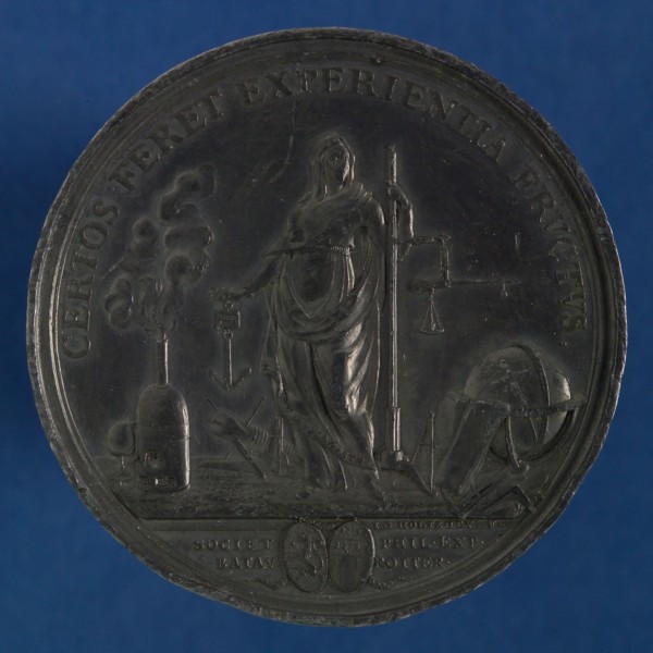 J.G. Holtzhey, Pricelist Bataafsch Genootschap der Proefamenwindelijke Wijsbegeerte, in the name of Dirk Langendijk, price medal