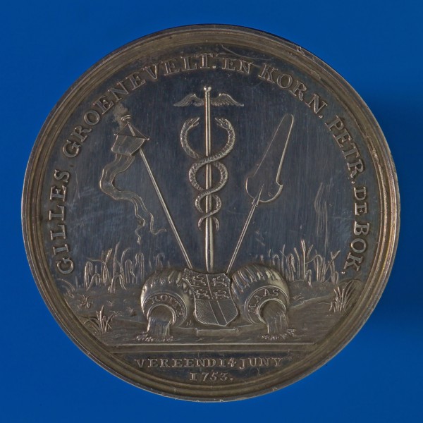 Medal at the golden wedding of Gilles Groenevelt (Rotterdam 1730 - Elsenburg 1805) and Kornelia Petronella de Bok, Rotterdam