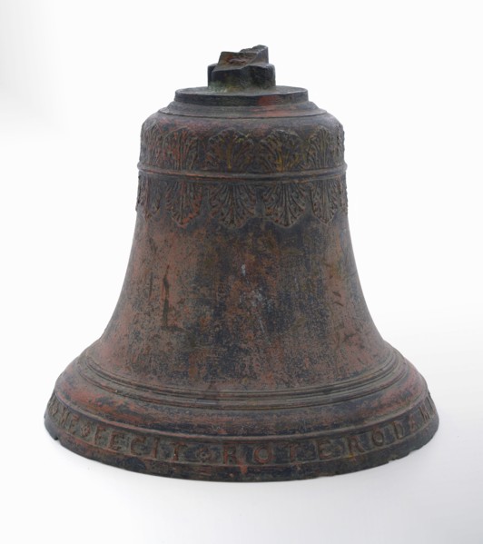 Quirijn de Visser Willemszoon (1675 - 1732), Bronze bell, Quirijn de Visser, 1718, bell clock clock sound medium bronze paint