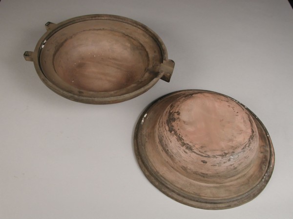 Two-piece bronze mold for plate, mold casting tool tools equipment base metal bronze, cast turned Two-piece bronze mold
