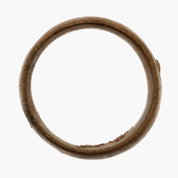 Copper ring, semicircular cross-section, ring jewel clothing accessory clothing soil find copper bronze metal d 0.4, cast Copper