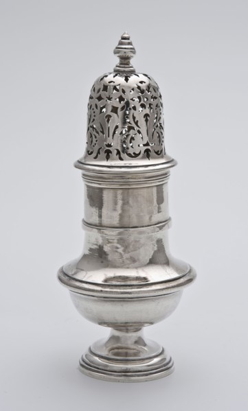 Silversmith: Johannes Londerseel, Silver spices spreader, Sprinkle crockery holder silver, serve sprinkle