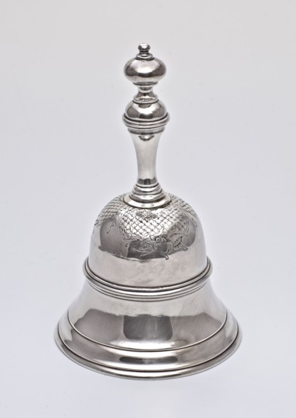 Silversmith: Douwe Eysma, Silver handbell, handbell sound silver, communication sound meal