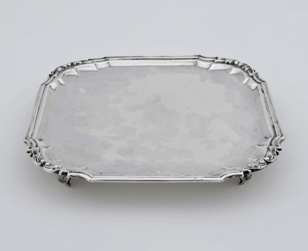 Silversmith: Hieronimus Willem Grau, Silver cabaret, serve tray tray holder silver