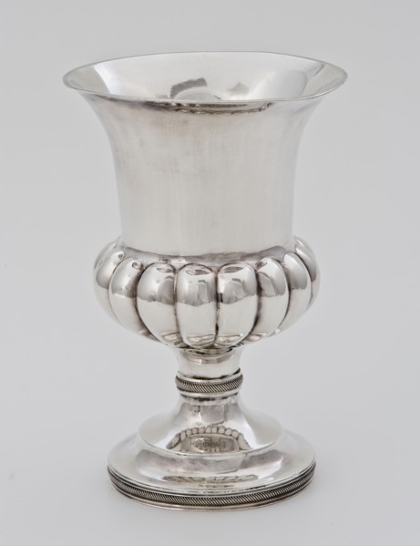 Coerts Hoorn (?), Silver cup, chalice liturgical vessel silver, religion church Rotterdam Blijdorp