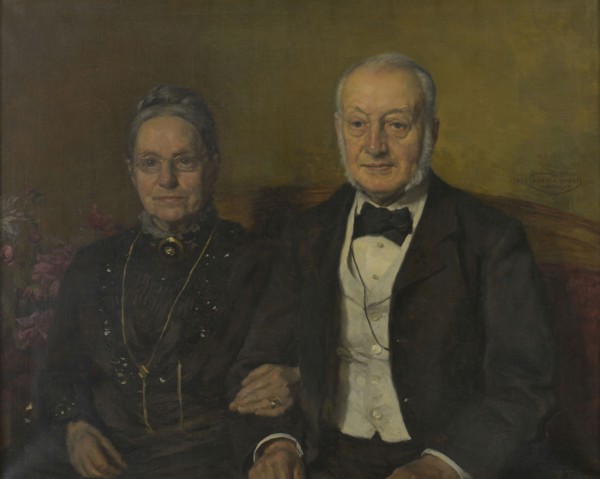 Willem Bastiaan Tholen, Double portrait Ludwig August Eberhardt Suermondt (1834-1925) and Hendrika Adriana Kolff, 1835-1927