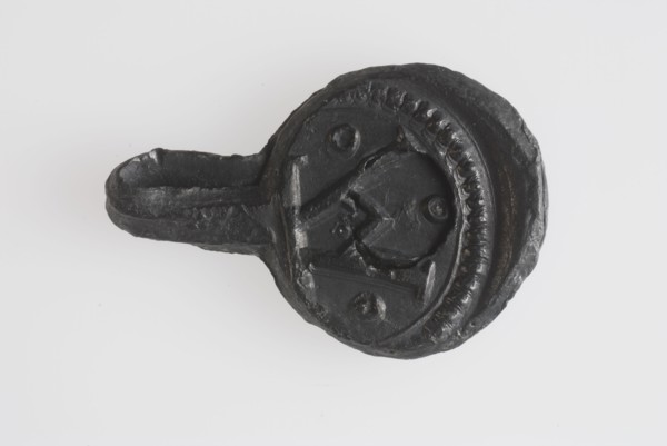 Linen lead with teasel, weapon of Augsburg, cloth seal hallmark ground find lead metal, poured beaten Linen lead