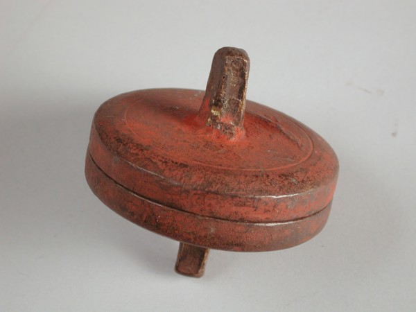 Two-piece mold for large ring, cast molding tool tools base metal bronze, cast Two-piece bronze mold for casting large round