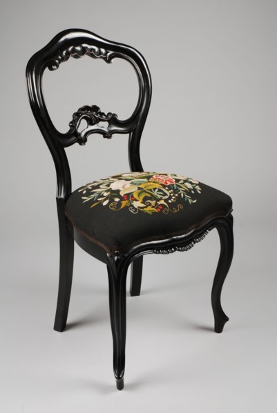 Fa. Johann Diedrich Schmidt & Co. en Cord Heinrich Schmidt, Straight neo-rococo chair, straight-seat chair furniture furniture