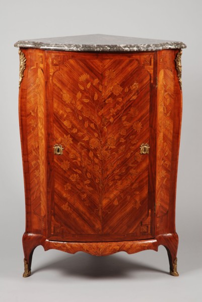 Rococo corner cupplate, corner cupboard cupboard cupboard furniture furniture interior design wood marble stone brass rosewood