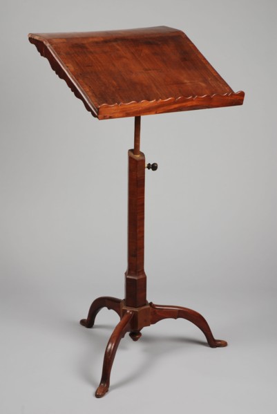 Lessons, lectern standard furniture interior design oak wood mahogany walnut wood, Oak wood with mahogany veneered hexagonal